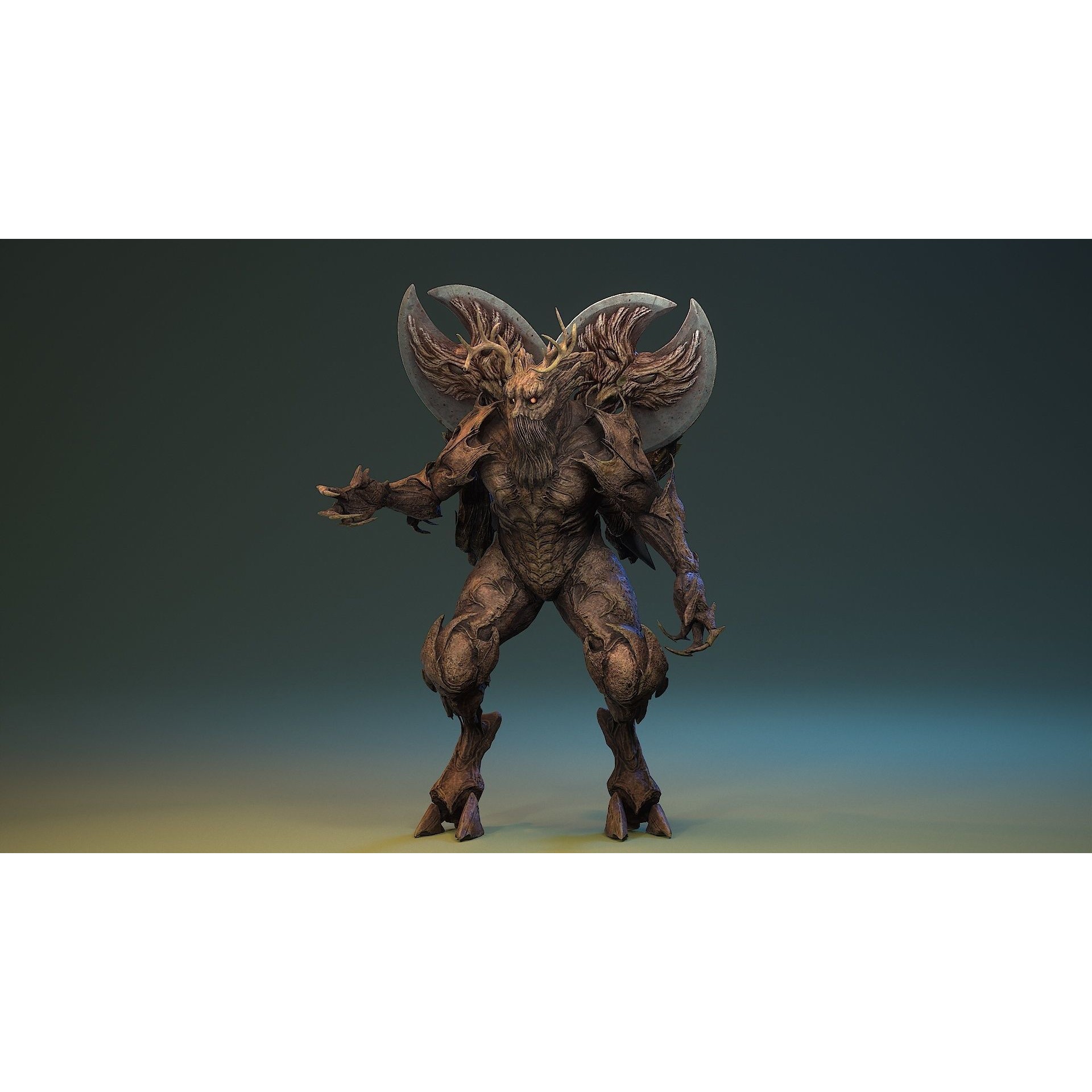 Forest Creature - Low-Poly Game-Ready 3D Model - View 10