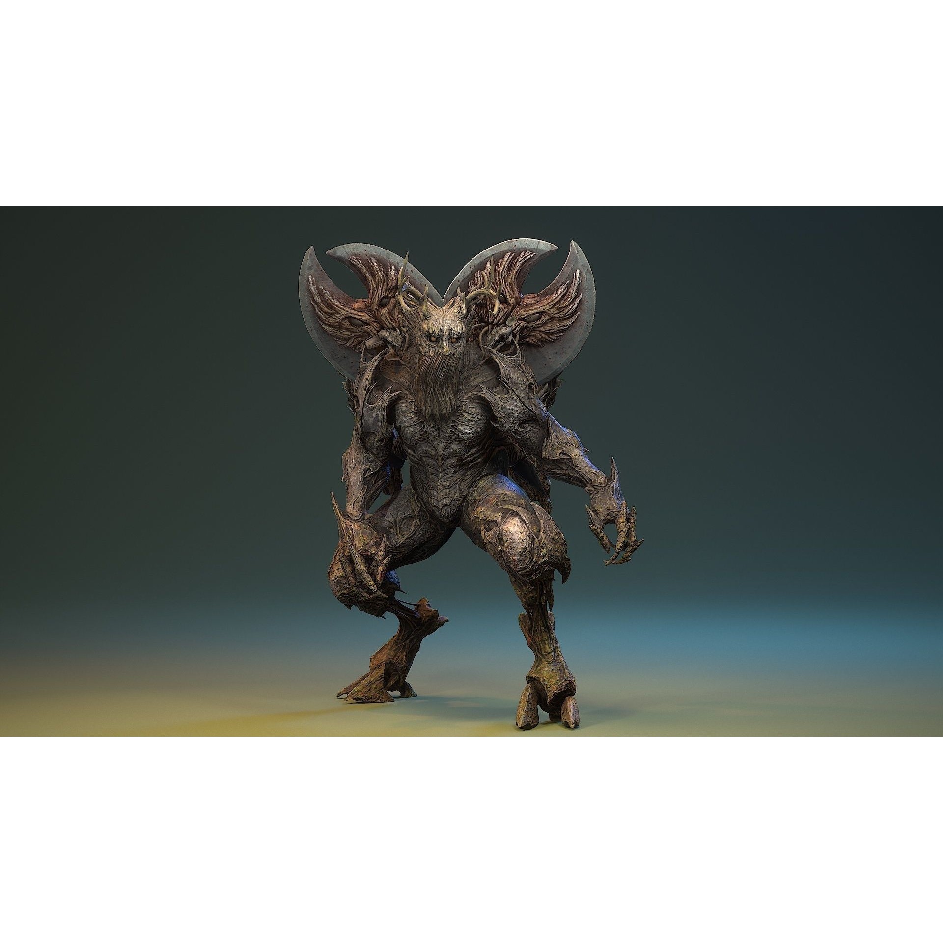 Forest Creature - Low-Poly Game-Ready 3D Model - View 12