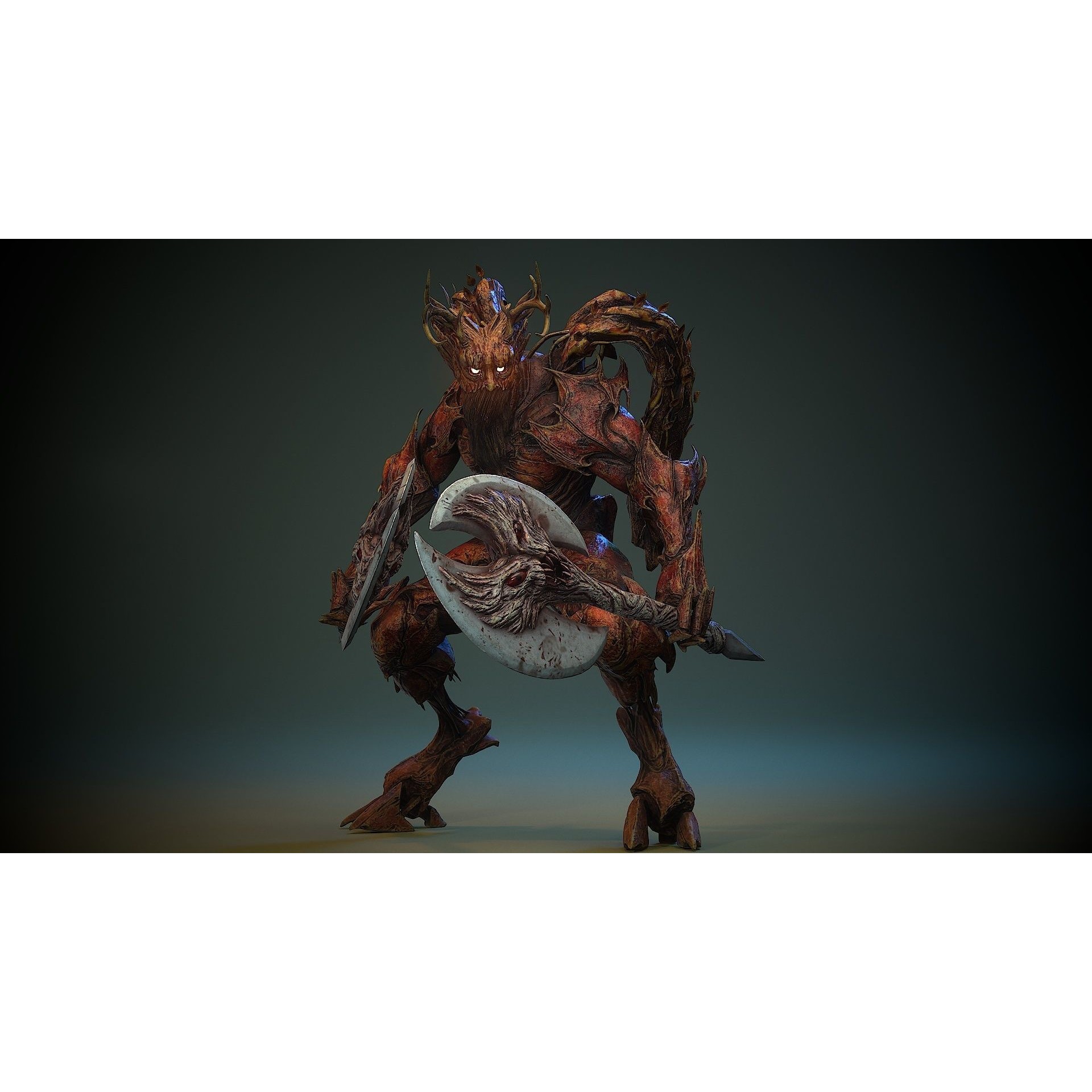 Forest Creature - Low-Poly Game-Ready 3D Model - View 13