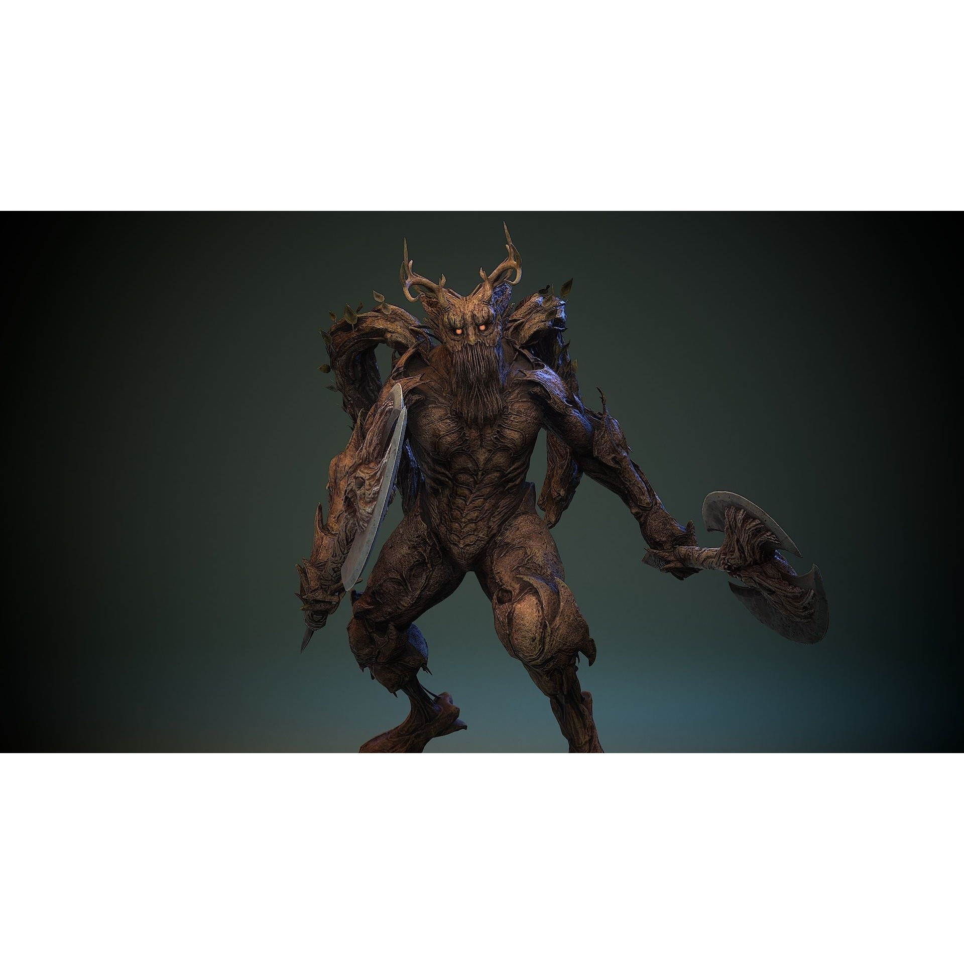 Forest Creature - Low-Poly Game-Ready 3D Model - View 19