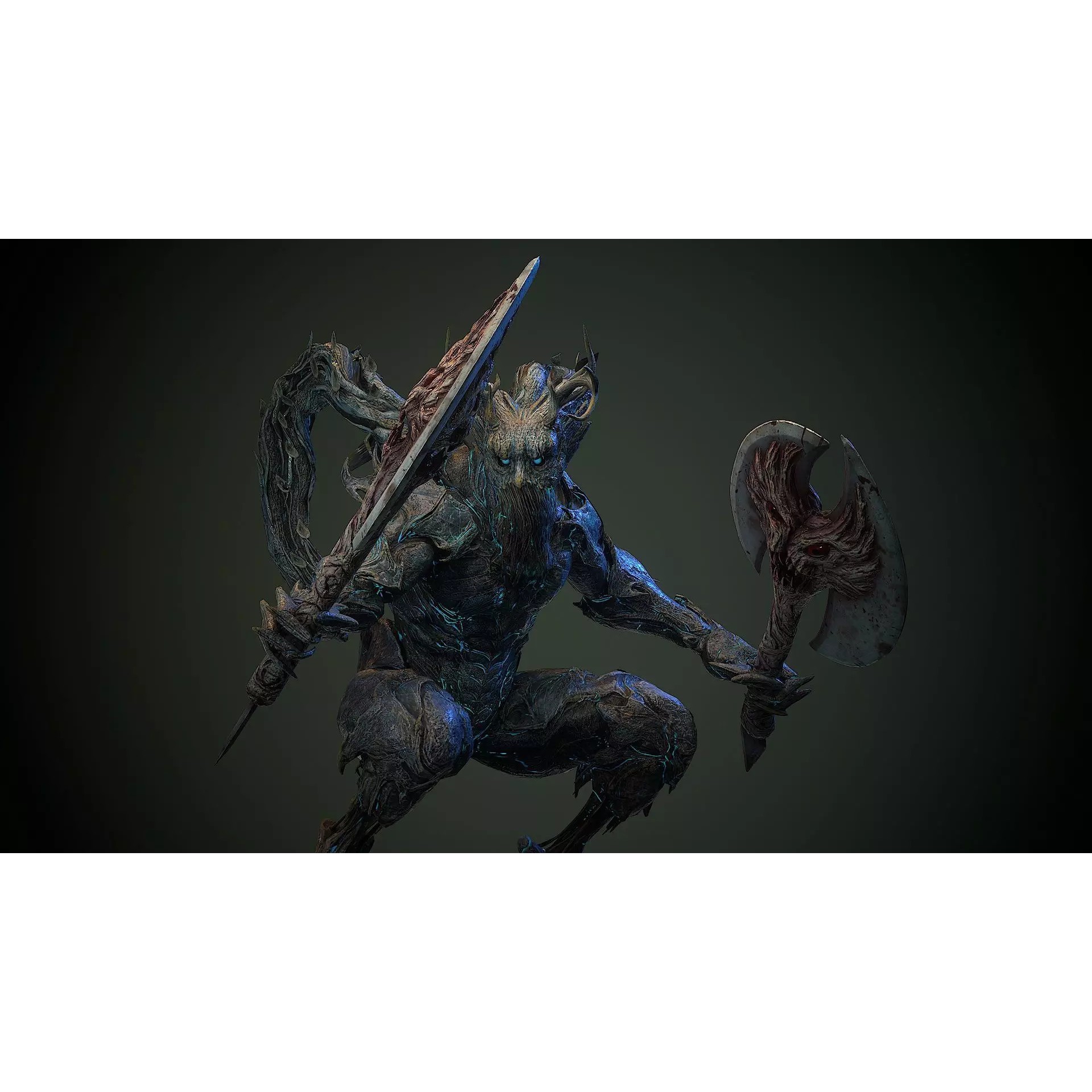 Forest Creature - Low-Poly Game-Ready 3D Model - View 2