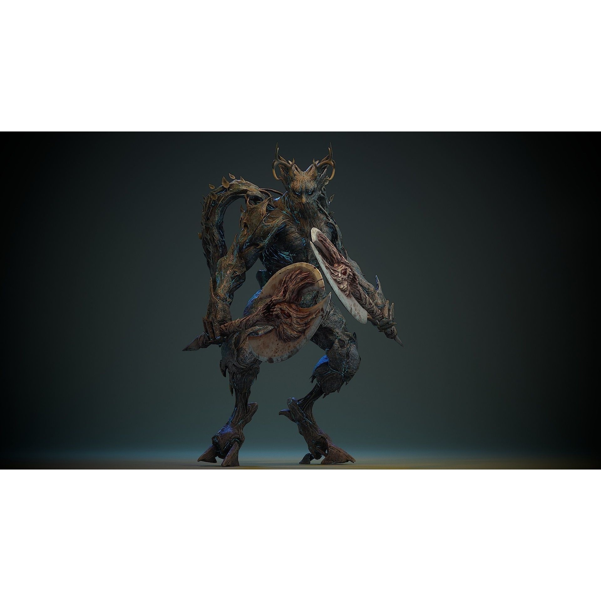 Forest Creature - Low-Poly Game-Ready 3D Model - View 3