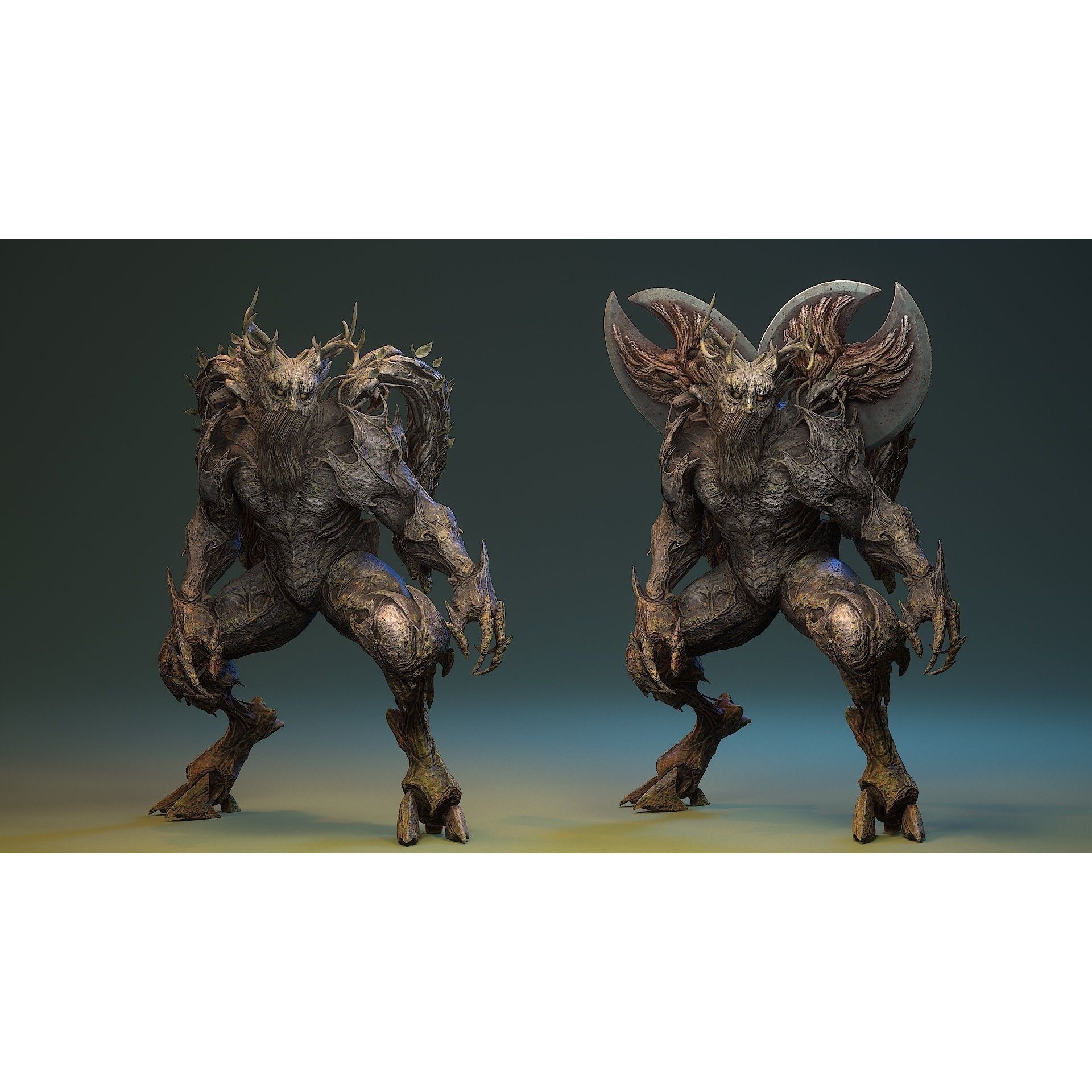 Forest Creature - Low-Poly Game-Ready 3D Model - View 7