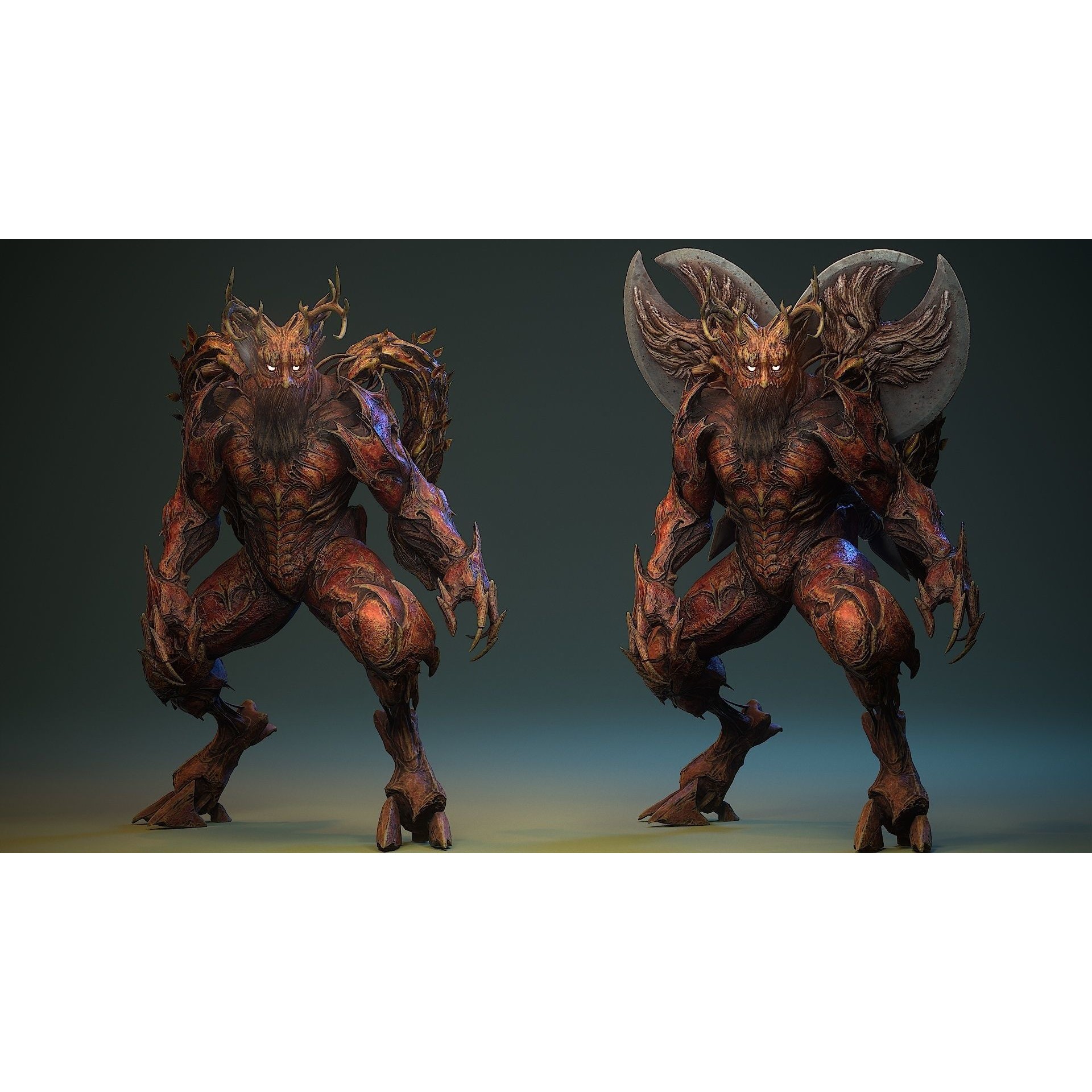 Forest Creature - Low-Poly Game-Ready 3D Model - View 8