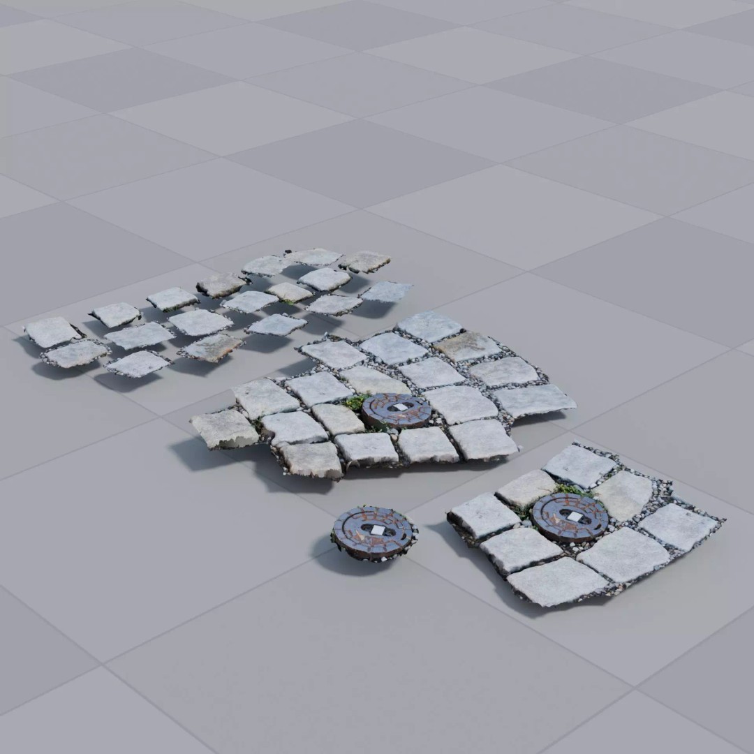 Gas 3D Model – Photoscan Urban Terrain Asset, PBR Textures - View 2
