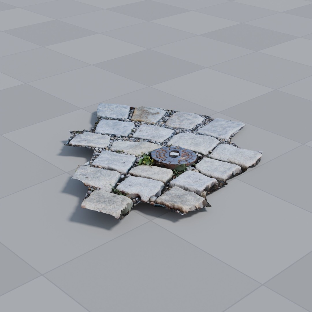 Gas 3D Model – Photoscan Urban Terrain Asset, PBR Textures - View 4