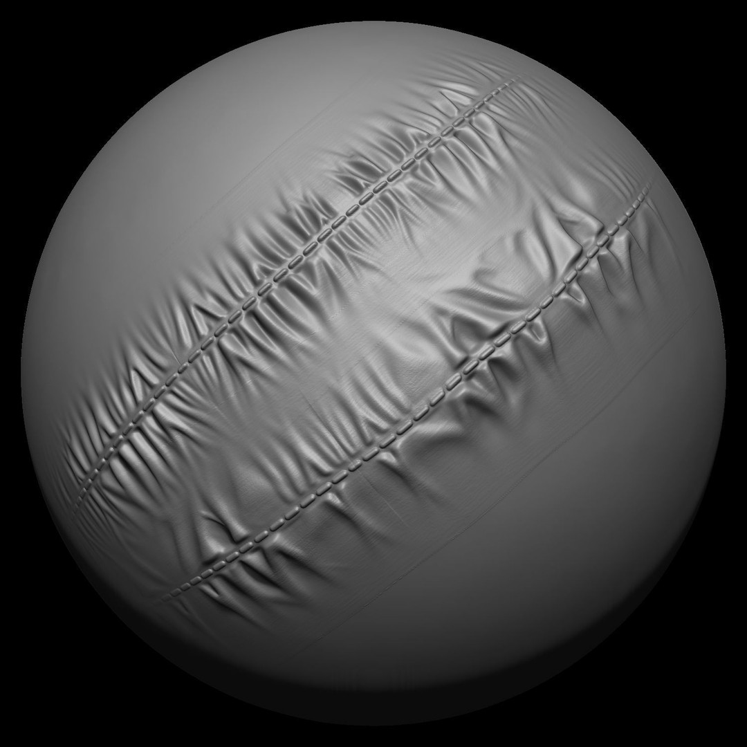 Puckering Fabric and Seam Brushes 3D Model – ZBrush Cloth Tools - View 17