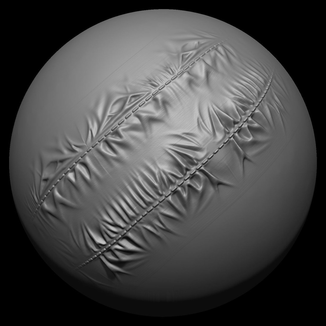 Puckering Fabric and Seam Brushes 3D Model – ZBrush Cloth Tools - View 18