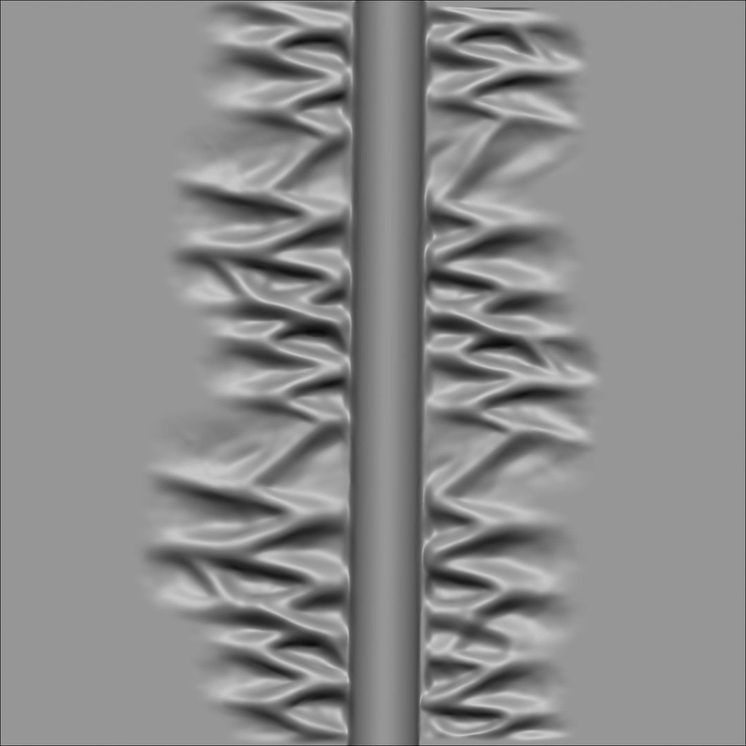 Puckering Fabric and Seam Brushes 3D Model – ZBrush Cloth Tools - View 37