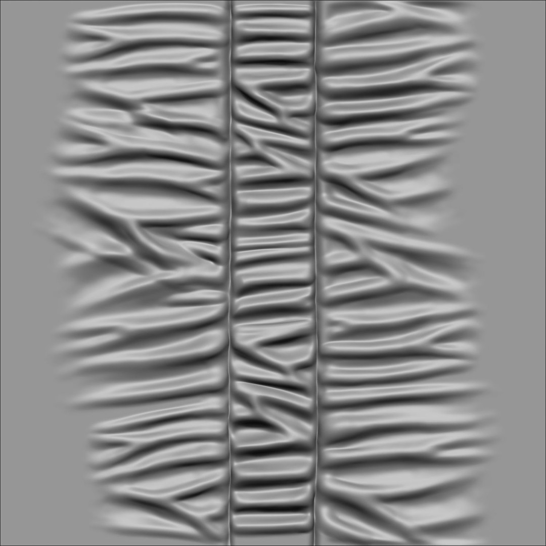 Puckering Fabric and Seam Brushes 3D Model – ZBrush Cloth Tools - View 40