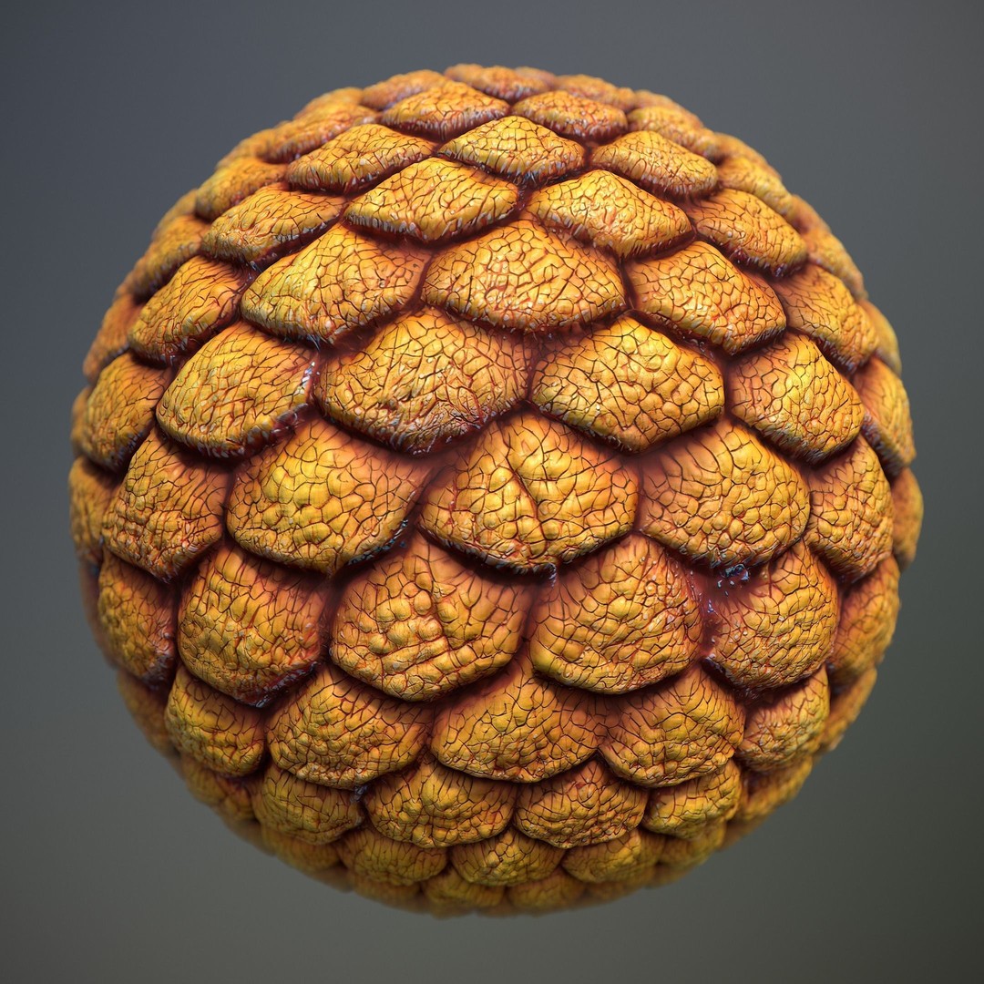 Alien Skin 3D Model – Seamless PBR Texture for Characters, FBX