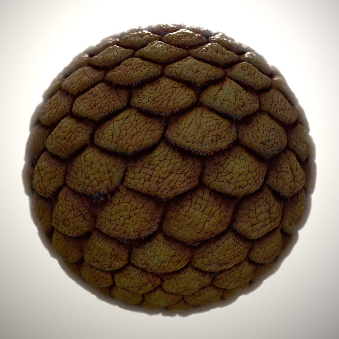 Alien Skin 3D Model – Seamless PBR Texture for Characters, FBX - View 10