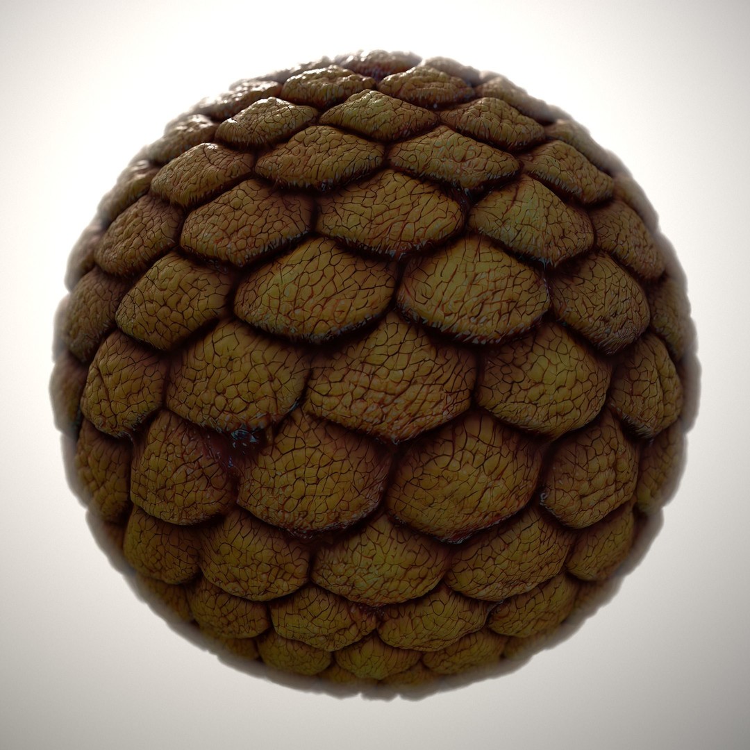 Alien Skin 3D Model – Seamless PBR Texture for Characters, FBX - View 11