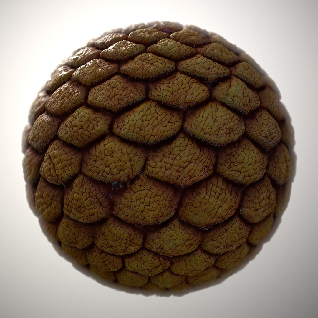 Alien Skin 3D Model – Seamless PBR Texture for Characters, FBX - View 12