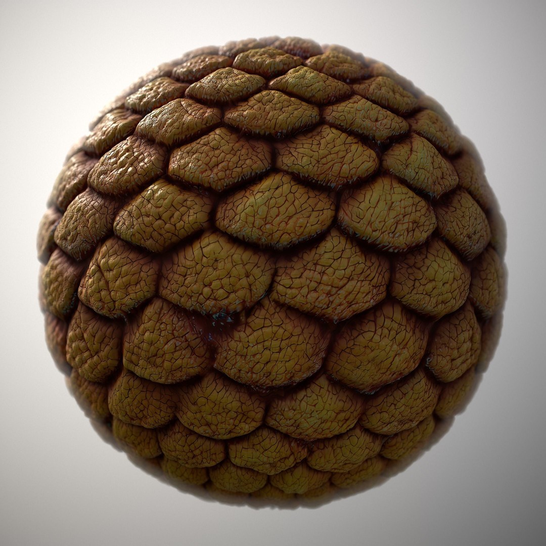 Alien Skin 3D Model – Seamless PBR Texture for Characters, FBX - View 13