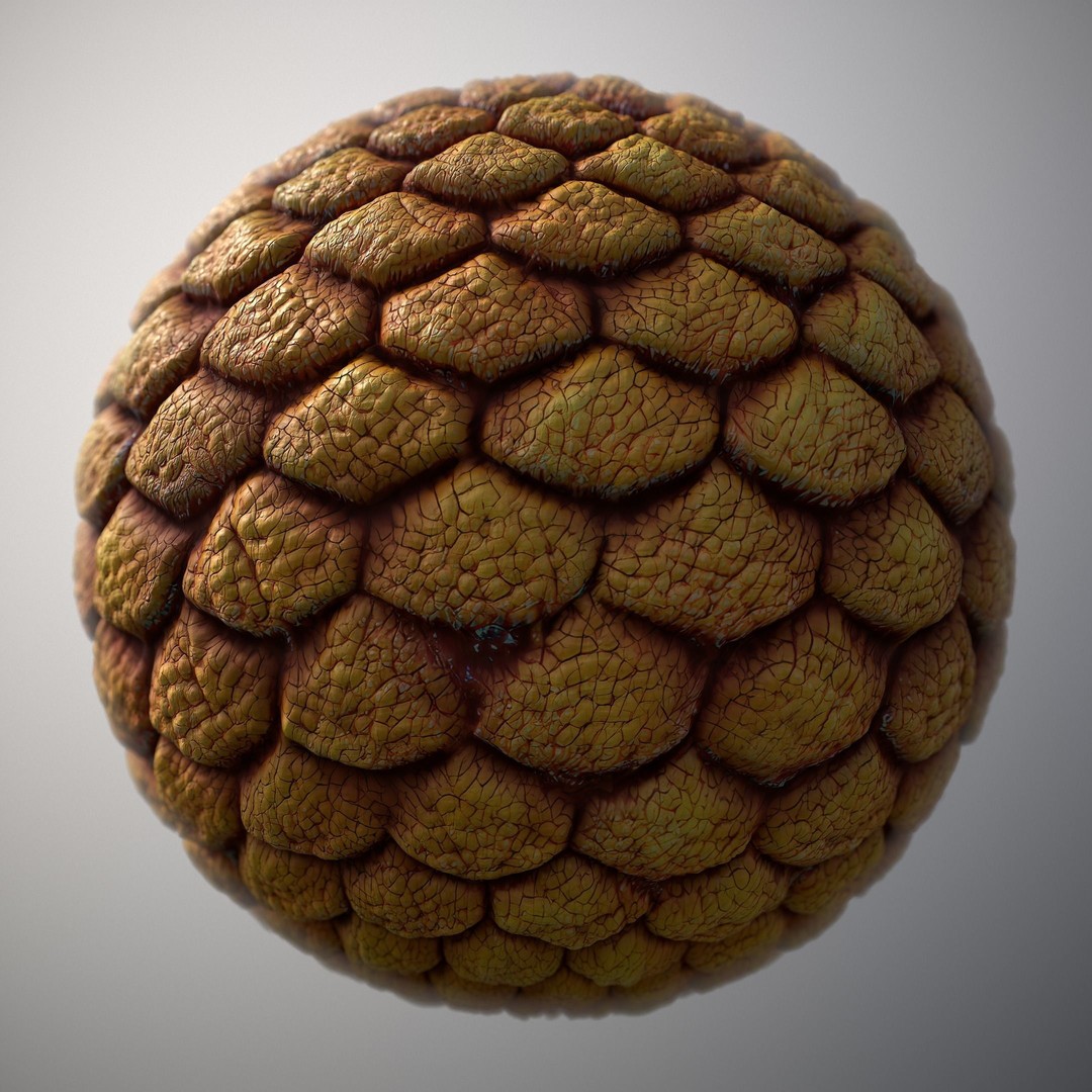 Alien Skin 3D Model – Seamless PBR Texture for Characters, FBX - View 14