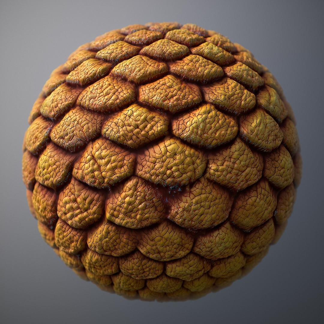 Alien Skin 3D Model – Seamless PBR Texture for Characters, FBX - View 16