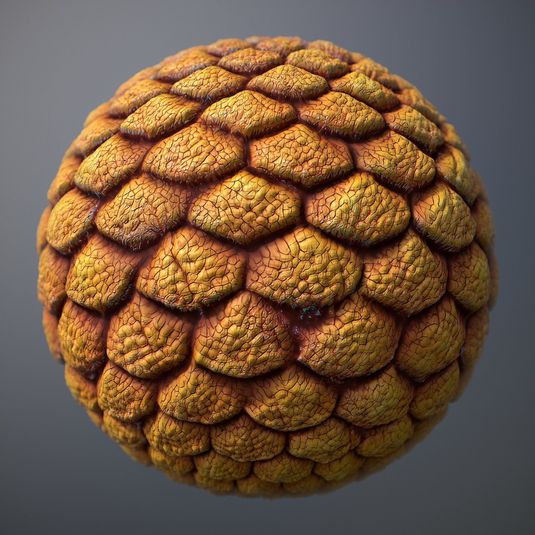 Alien Skin 3D Model – Seamless PBR Texture for Characters, FBX - View 17