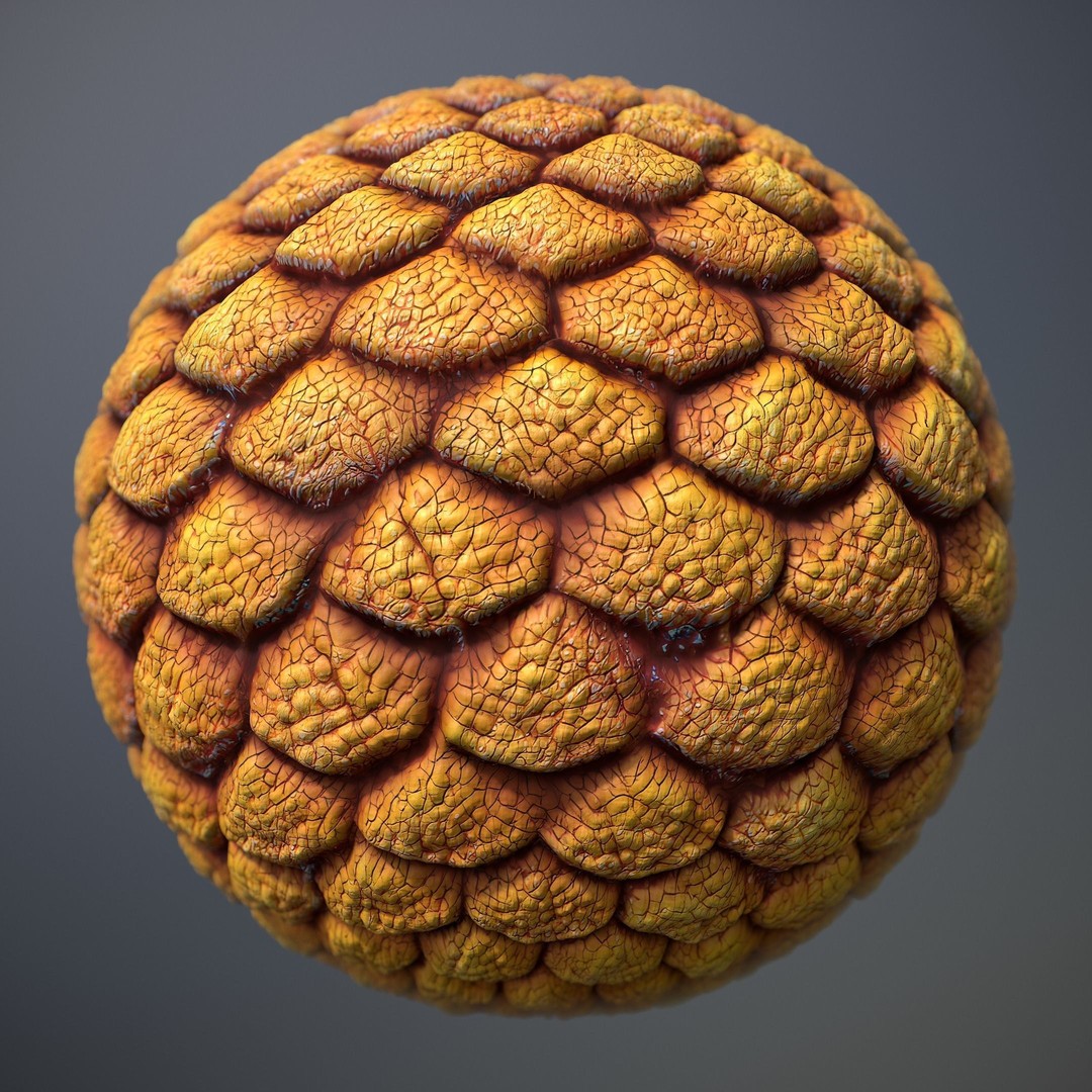 Alien Skin 3D Model – Seamless PBR Texture for Characters, FBX - View 18