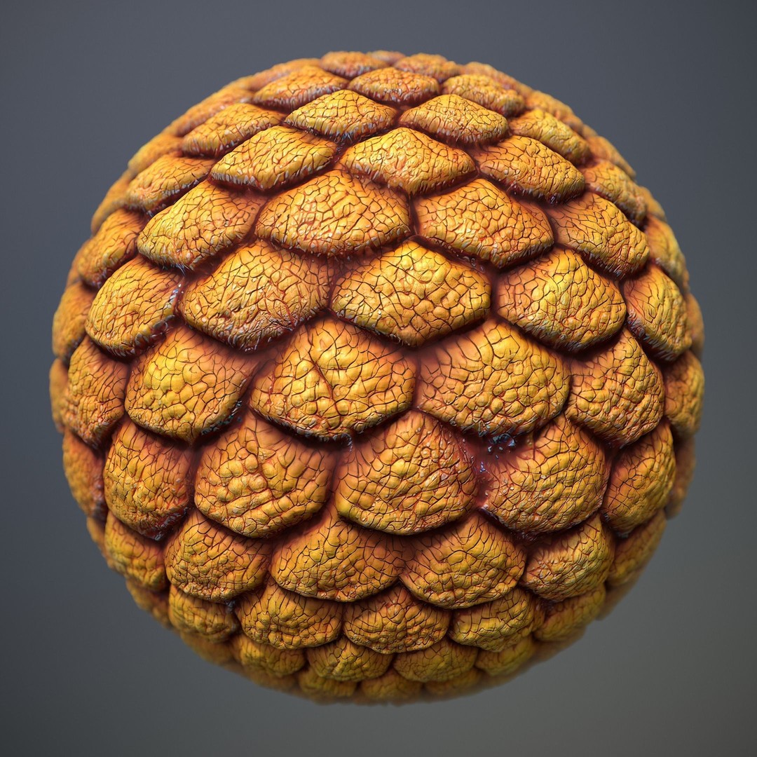 Alien Skin 3D Model – Seamless PBR Texture for Characters, FBX - View 19