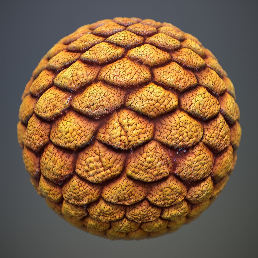 Alien Skin 3D Model – Seamless PBR Texture for Characters, FBX - View 20