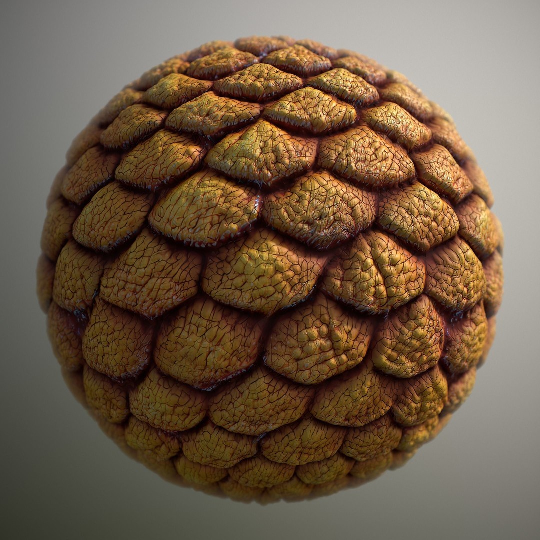 Alien Skin 3D Model – Seamless PBR Texture for Characters, FBX - View 5
