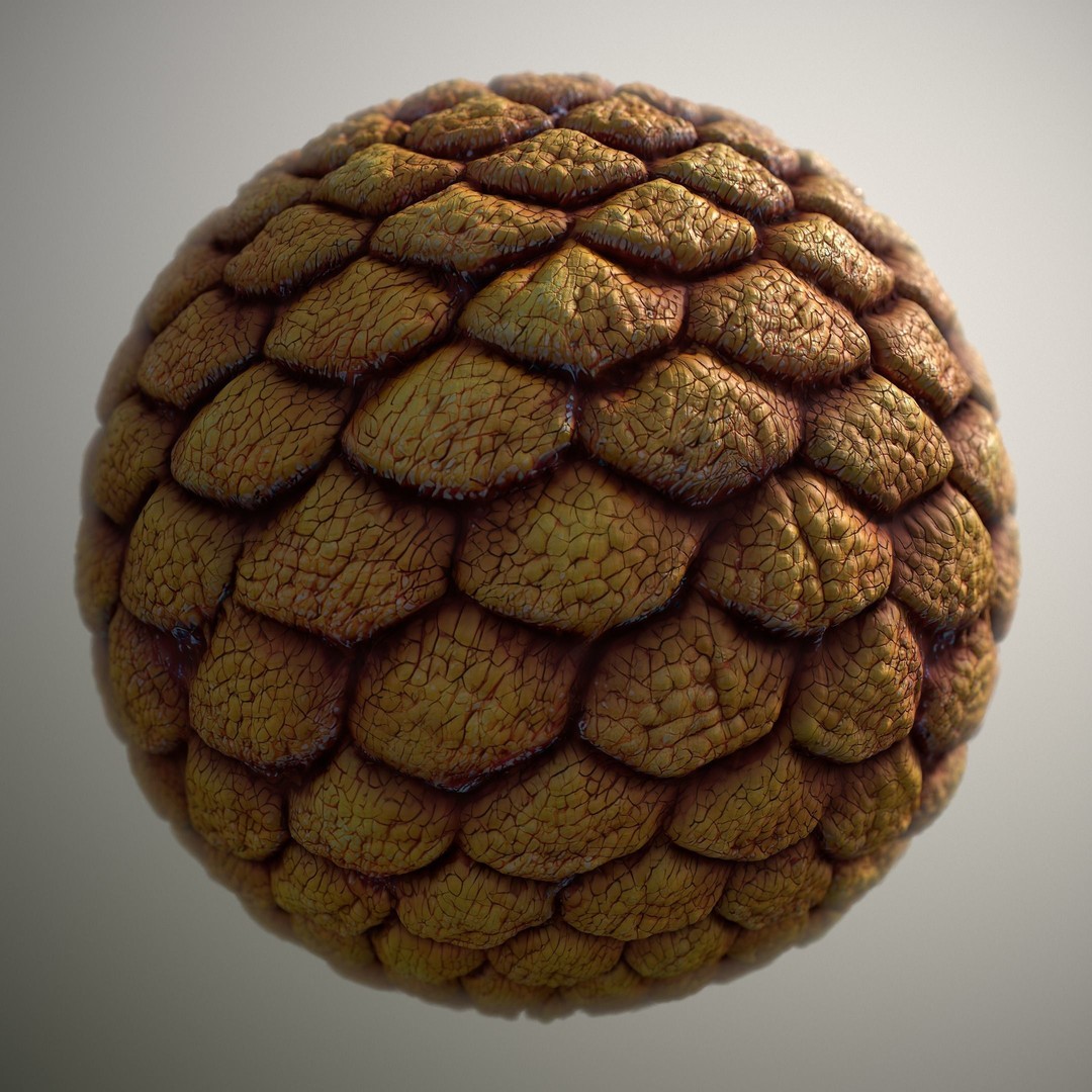 Alien Skin 3D Model – Seamless PBR Texture for Characters, FBX - View 6
