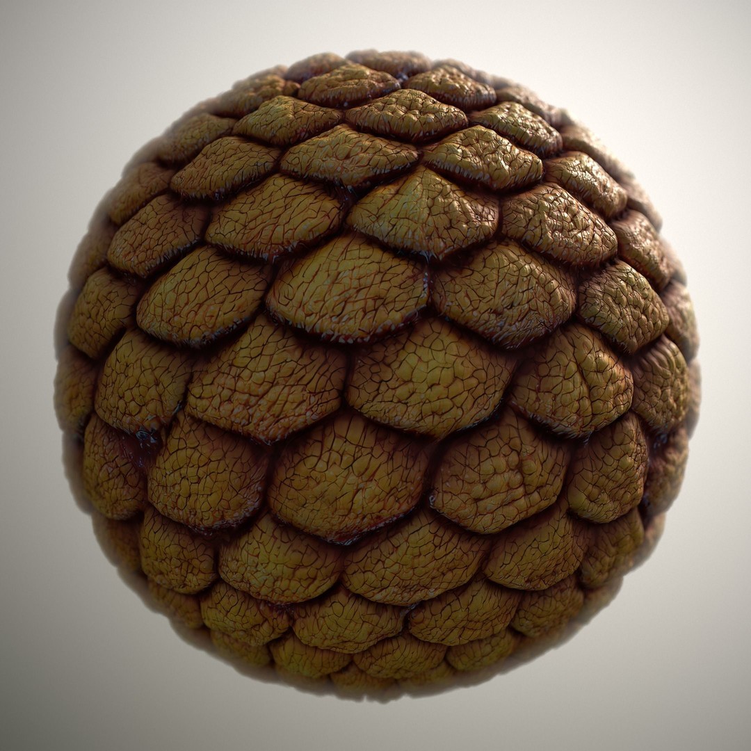 Alien Skin 3D Model – Seamless PBR Texture for Characters, FBX - View 7