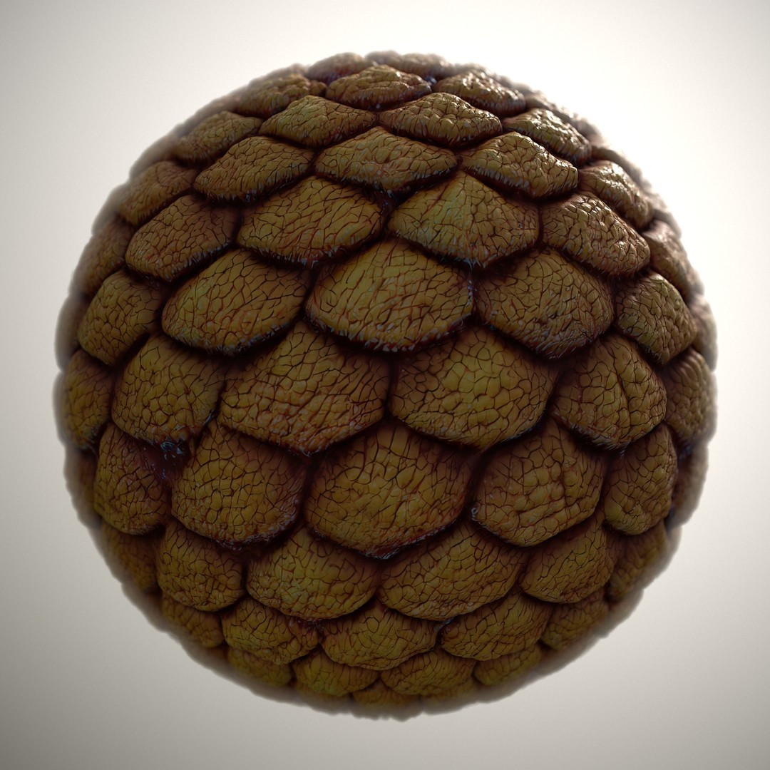Alien Skin 3D Model – Seamless PBR Texture for Characters, FBX - View 8