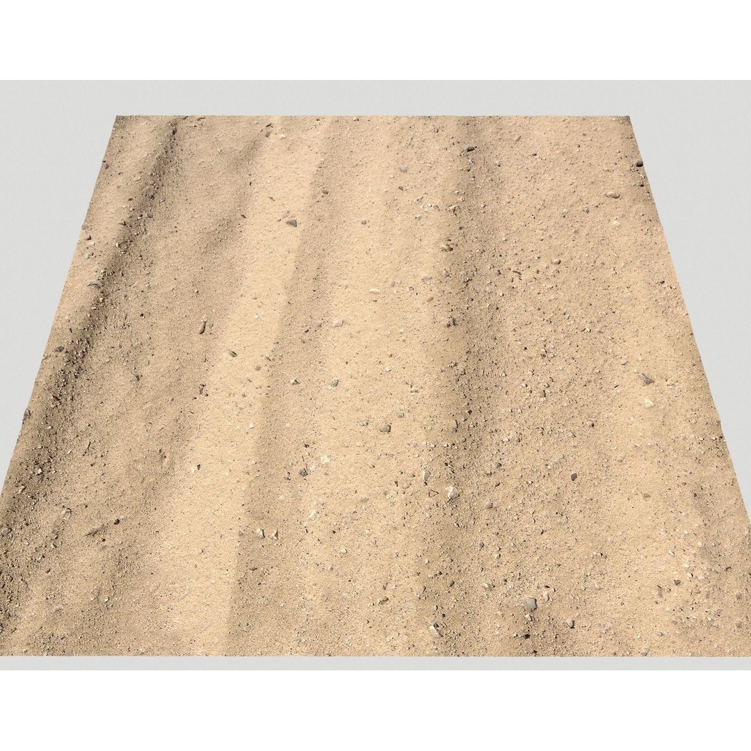 Sand Terrain 3D Model – PBR Textures for Natural Environments