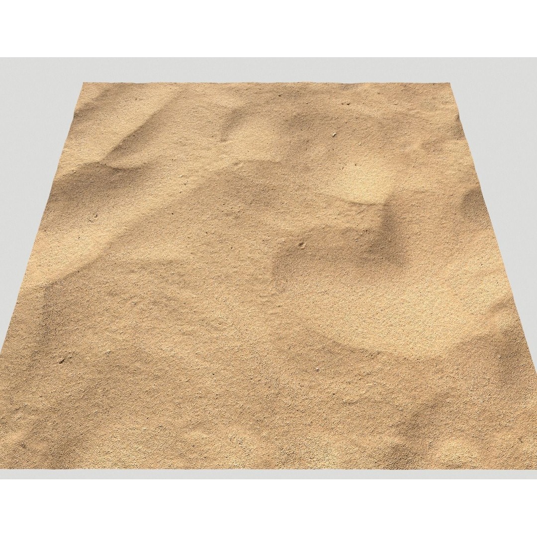 Sand Terrain 3D Model – PBR Textures for Natural Environments - View 19