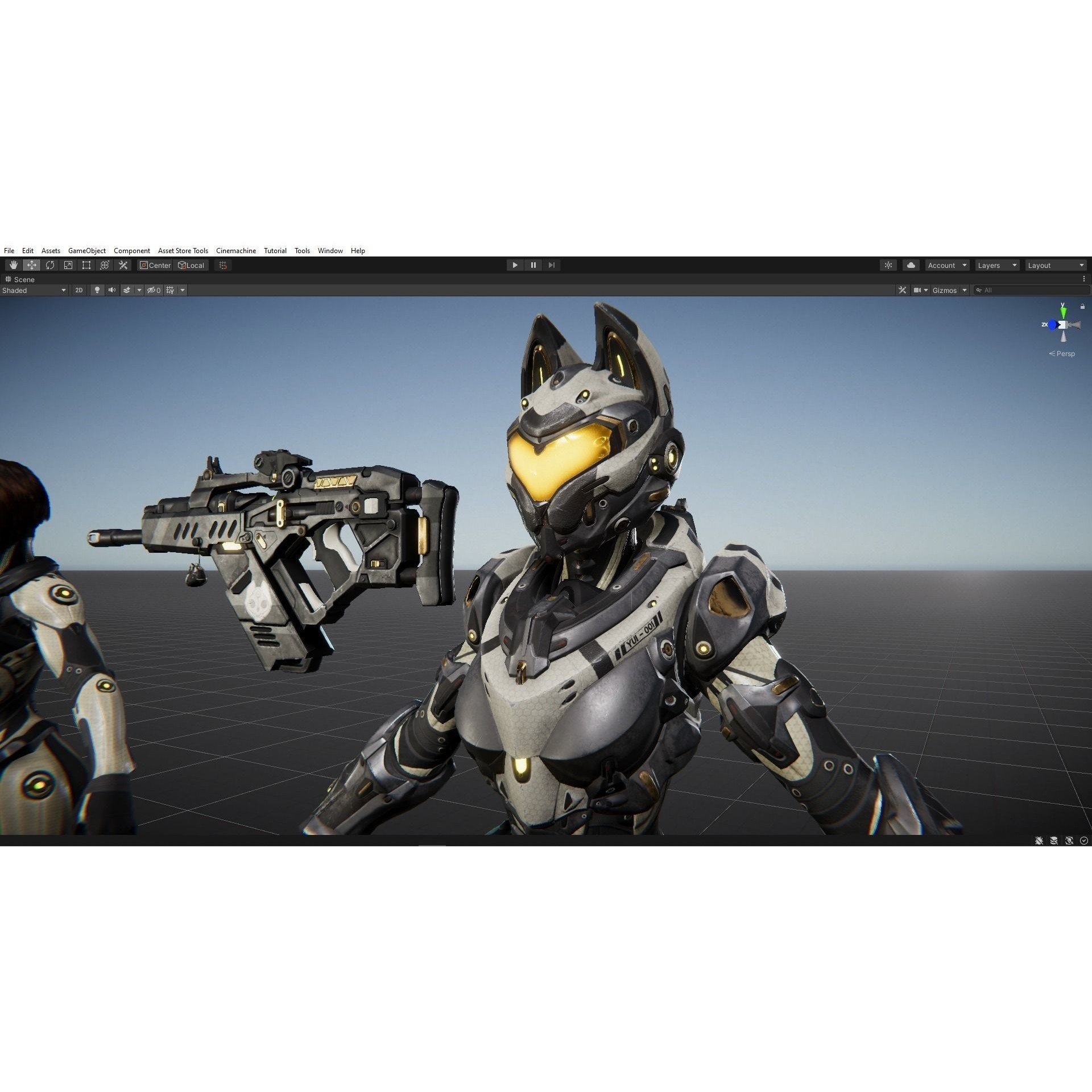 Yui - Low-Poly Game-Ready 3D Model - View 21