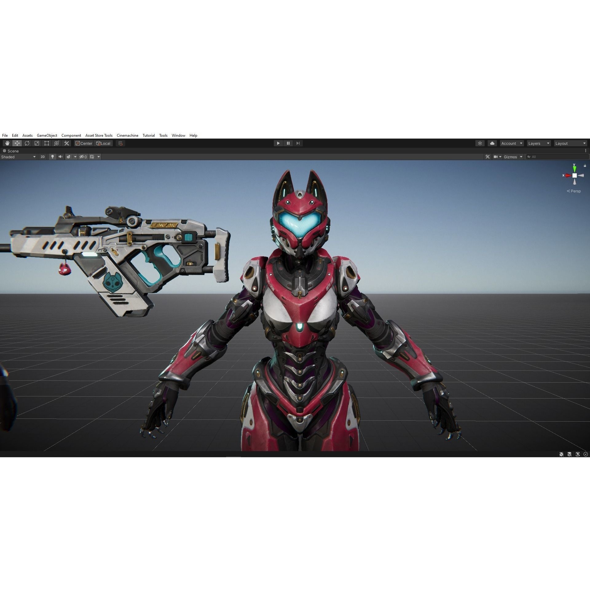 Yui - Low-Poly Game-Ready 3D Model - View 22