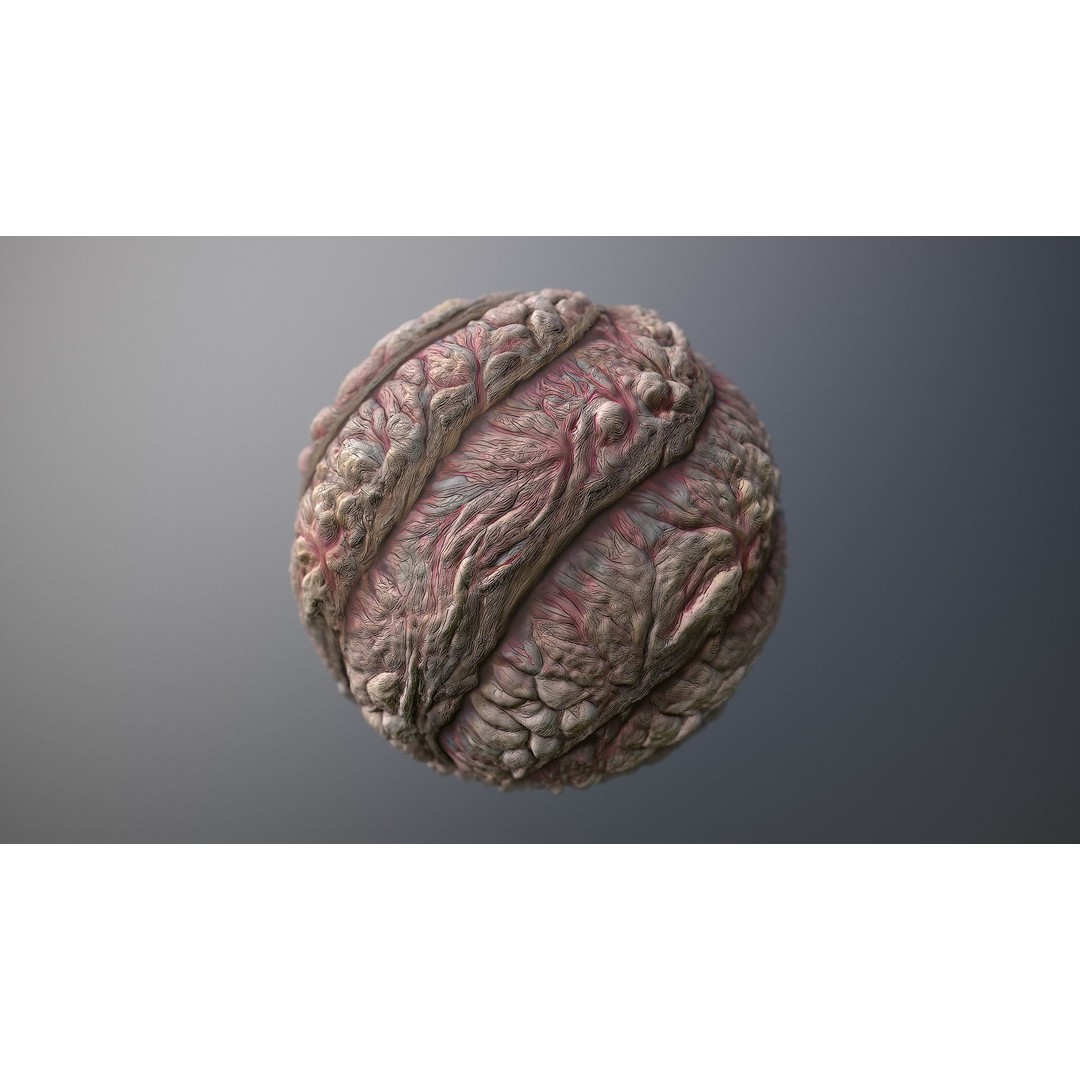 Monster Skin 3D Model – Seamless PBR Texture Pack for Games - View 8