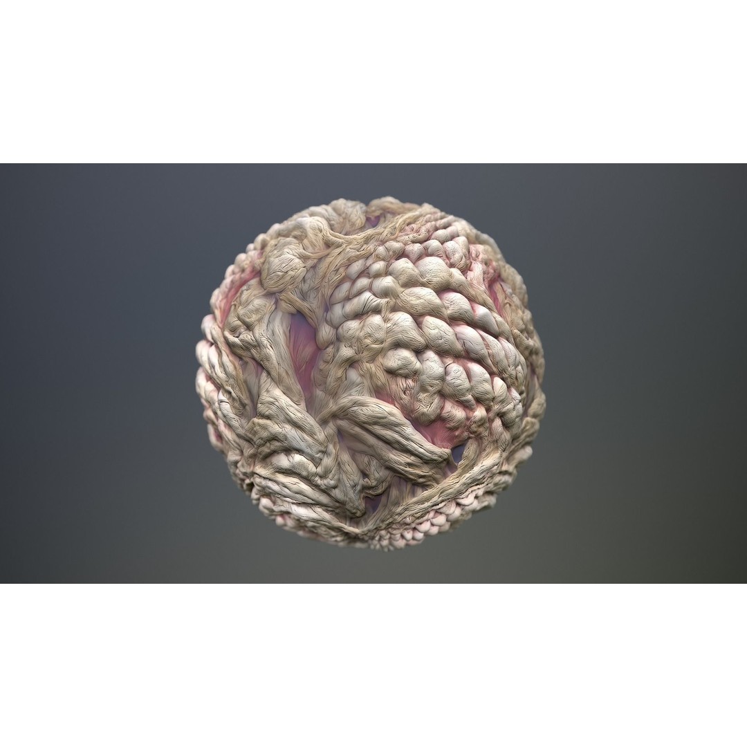 Monster Skin Texture 3D Model – Seamless PBR Game Asset, 8K/4K - View 12