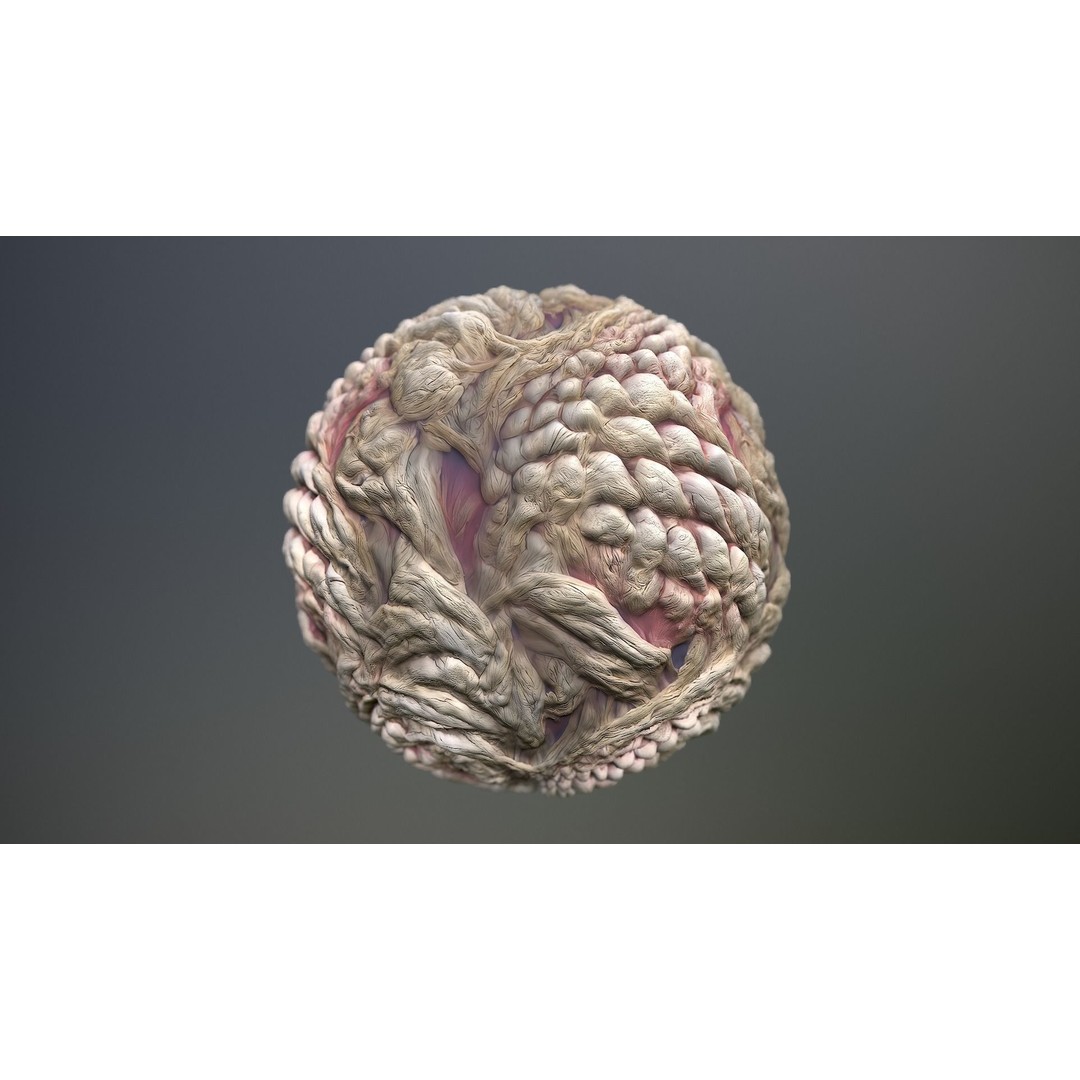 Monster Skin Texture 3D Model – Seamless PBR Game Asset, 8K/4K - View 14