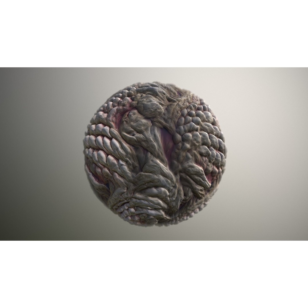 Monster Skin Texture 3D Model – Seamless PBR Game Asset, 8K/4K - View 17