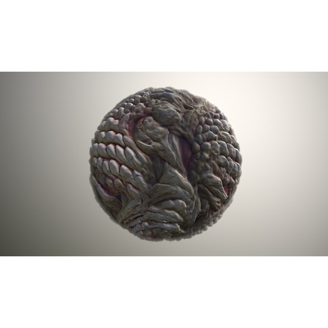 Monster Skin Texture 3D Model – Seamless PBR Game Asset, 8K/4K - View 18