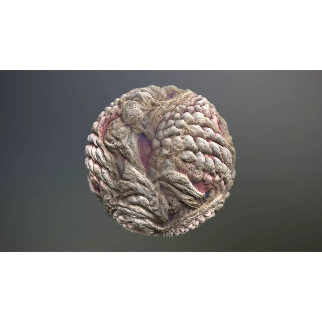 Monster Skin Texture 3D Model – Seamless PBR Game Asset, 8K/4K - View 2