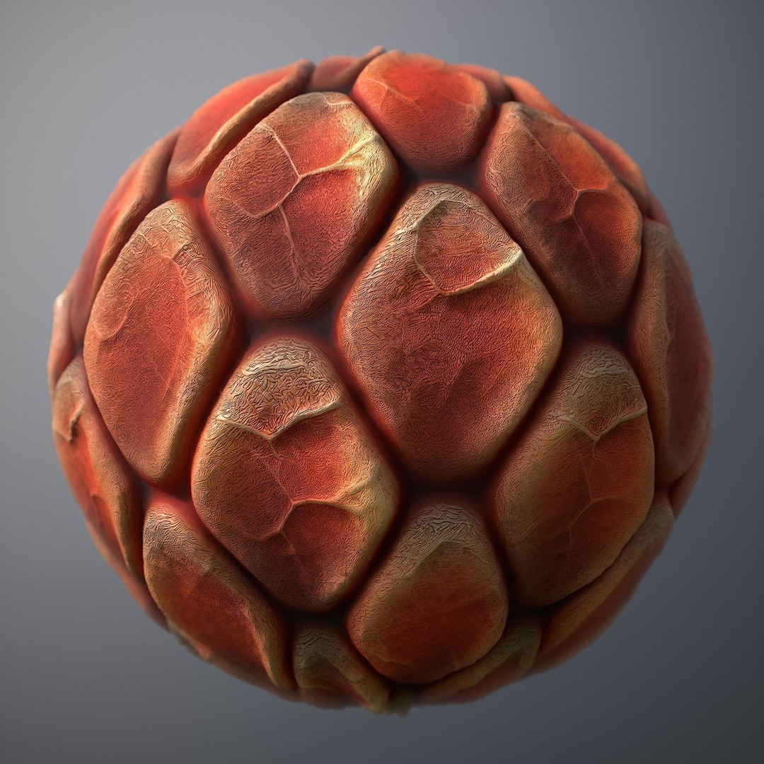 Alien Skin 3D Model – Seamless PBR Texture Pack for Characters - View 16