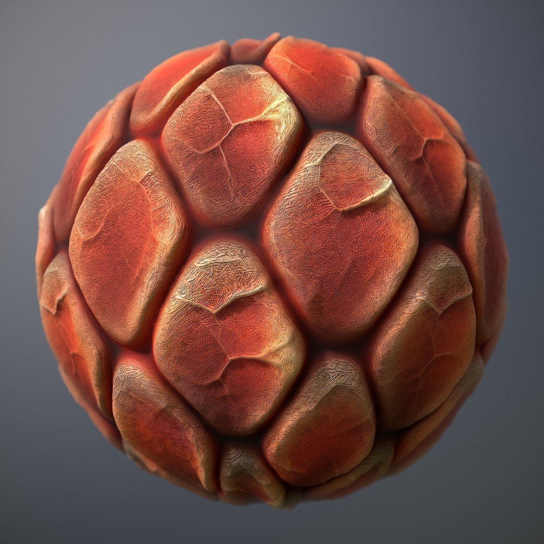 Alien Skin 3D Model – Seamless PBR Texture Pack for Characters - View 17