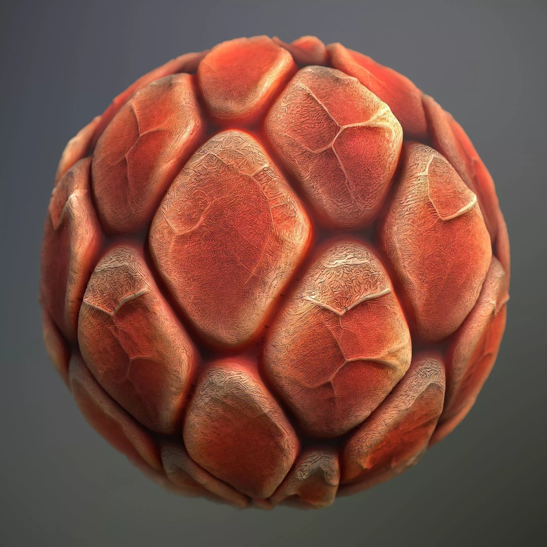 Alien Skin 3D Model – Seamless PBR Texture Pack for Characters - View 2