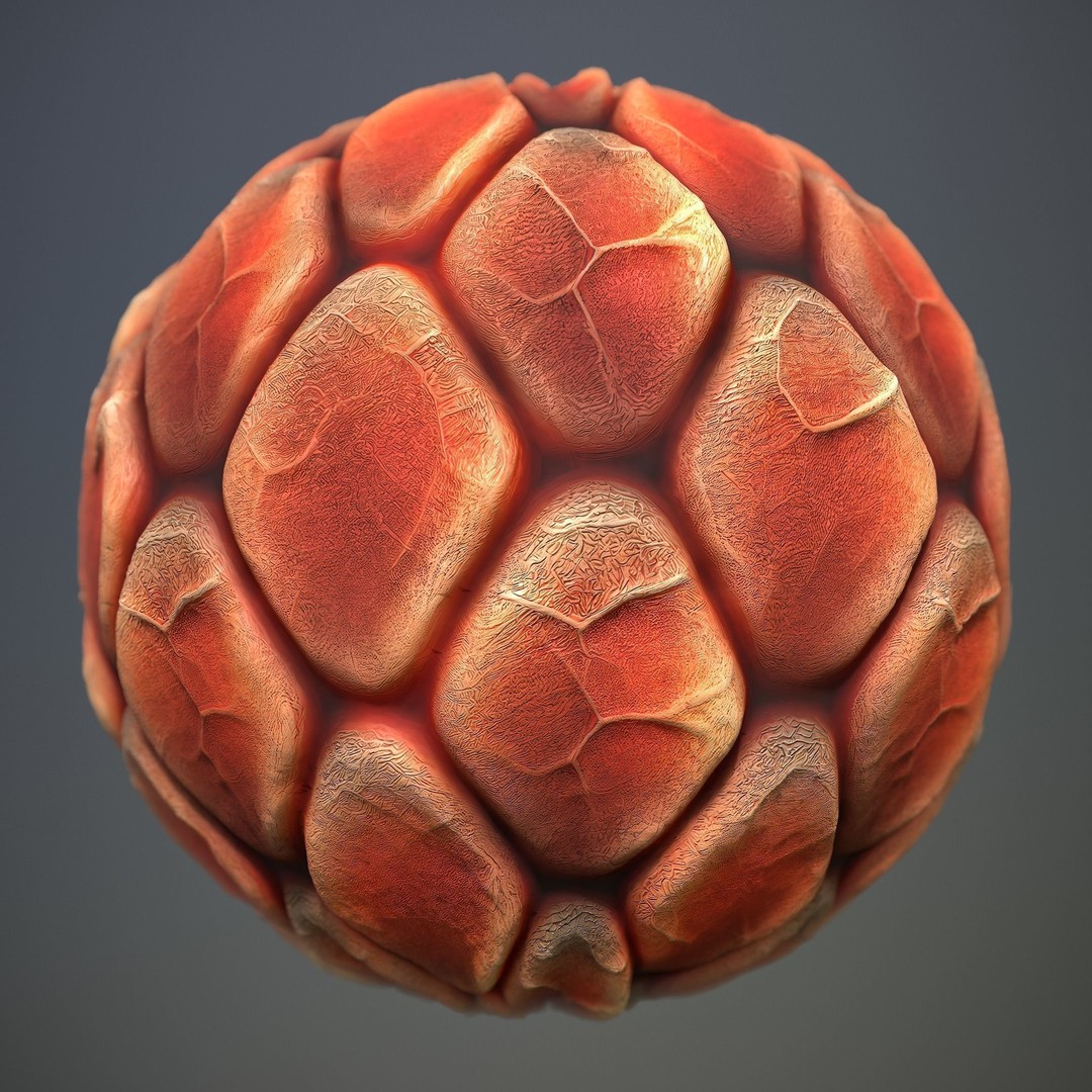 Alien Skin 3D Model – Seamless PBR Texture Pack for Characters - View 20