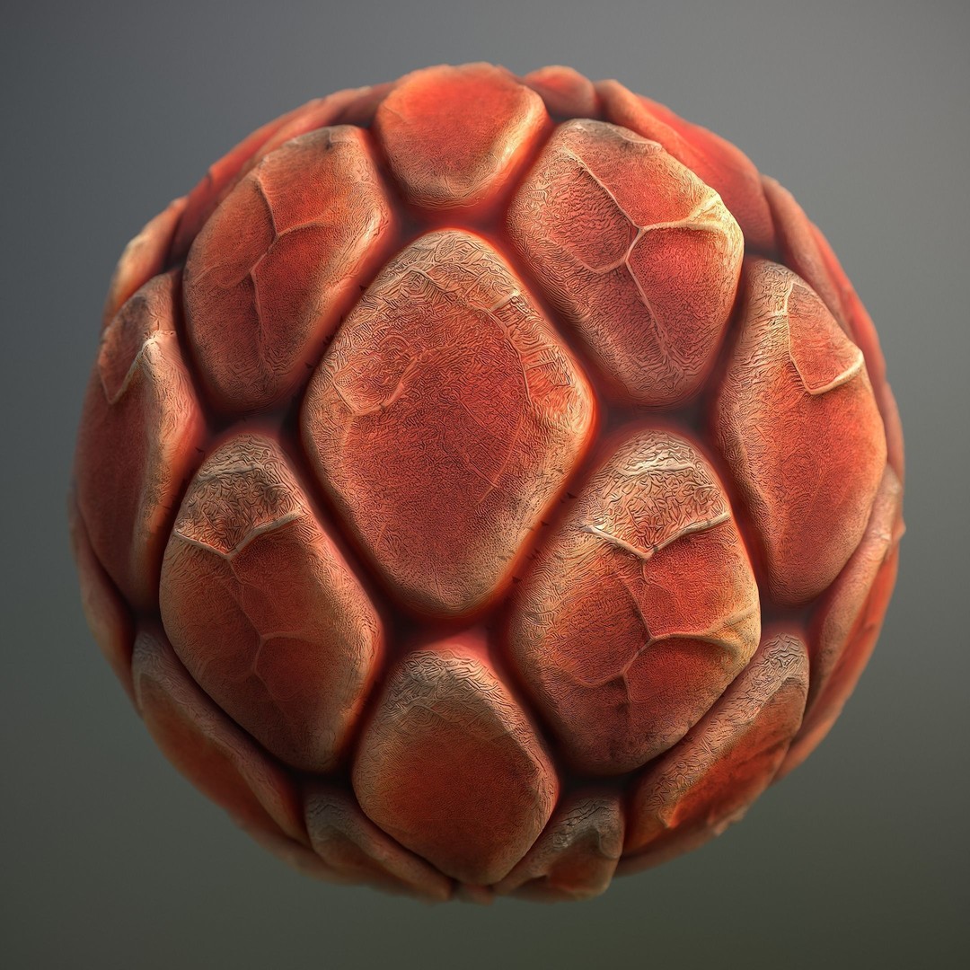 Alien Skin 3D Model – Seamless PBR Texture Pack for Characters - View 3