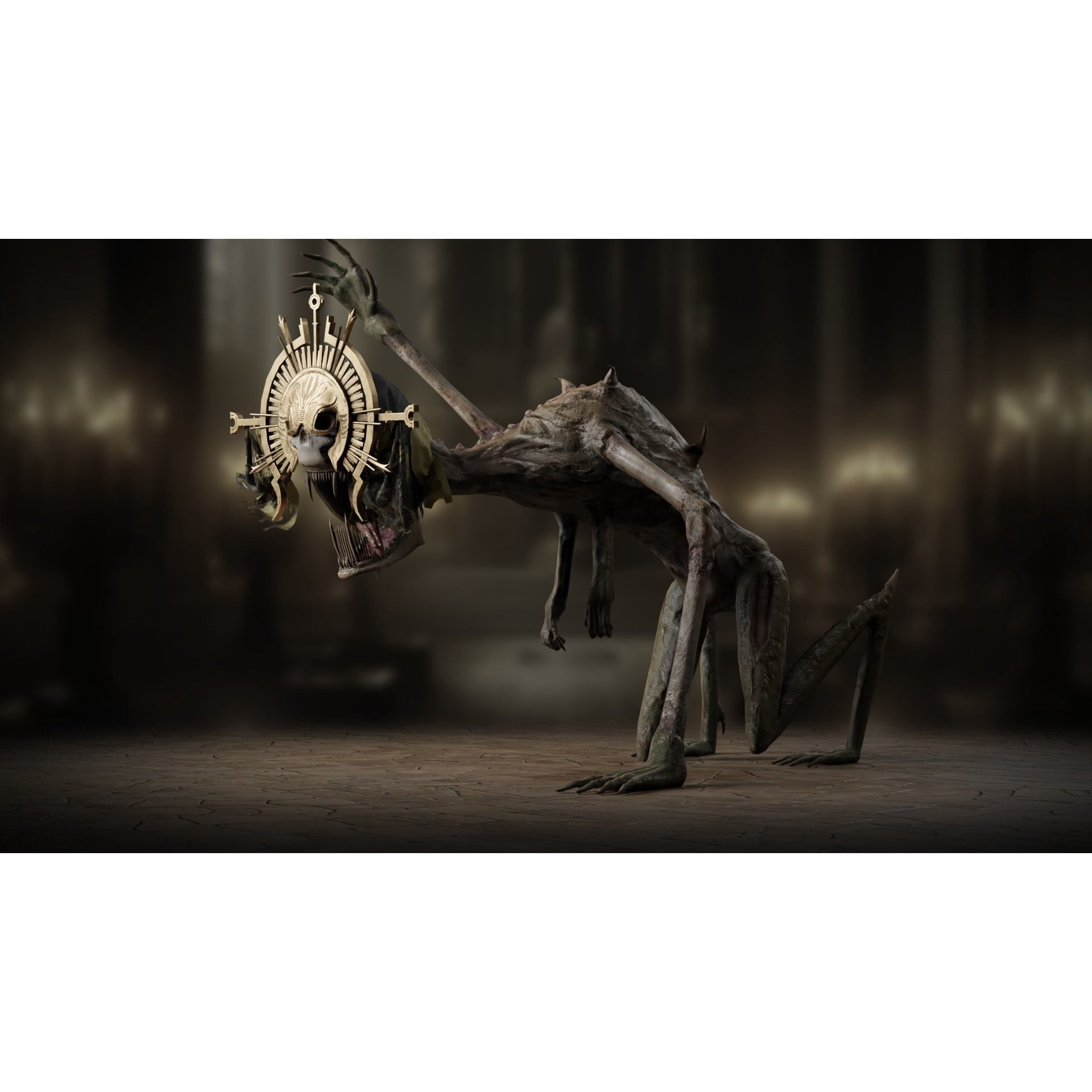 Creepy Monster - Low-Poly Game-Ready 3D Model - View 12