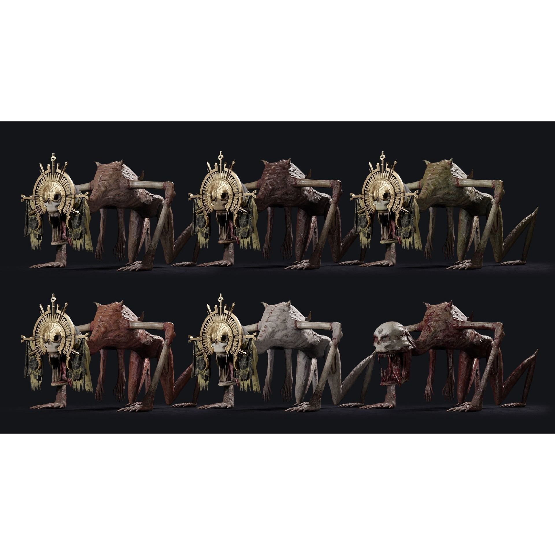 Creepy Monster - Low-Poly Game-Ready 3D Model - View 5