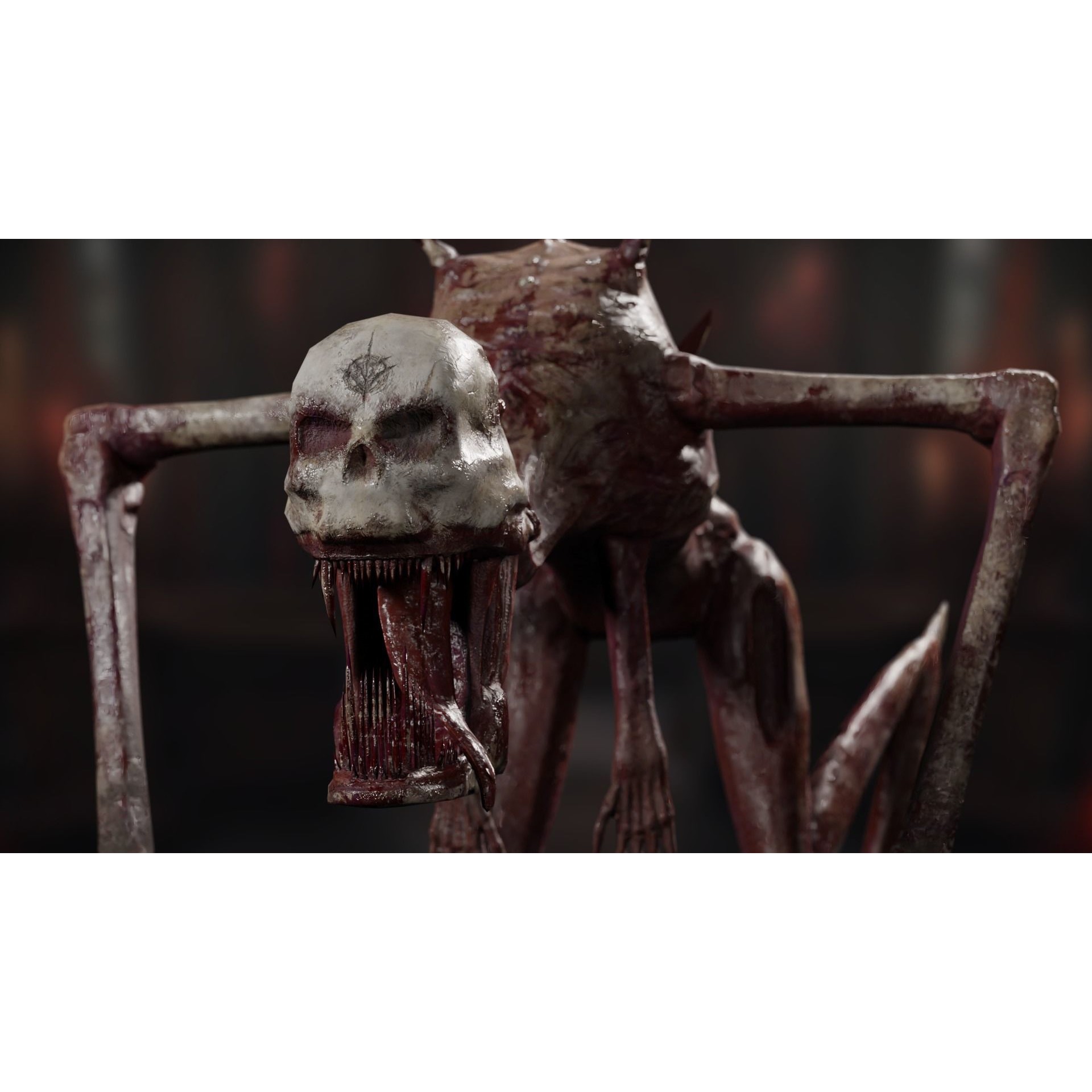 Creepy Monster - Low-Poly Game-Ready 3D Model - View 8