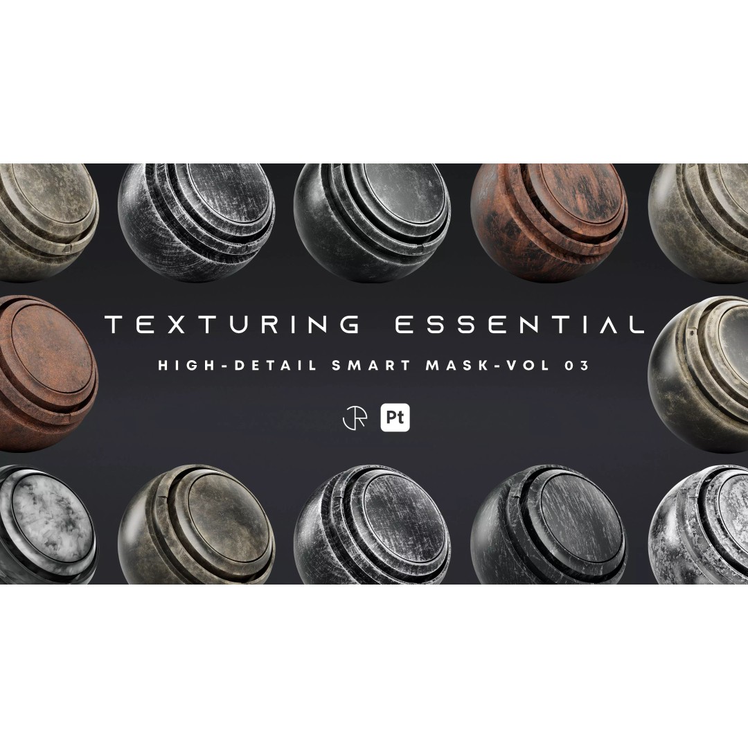 High Detail Smart Masks 3D Model – Customizable PBR Textures, Substance - View 2