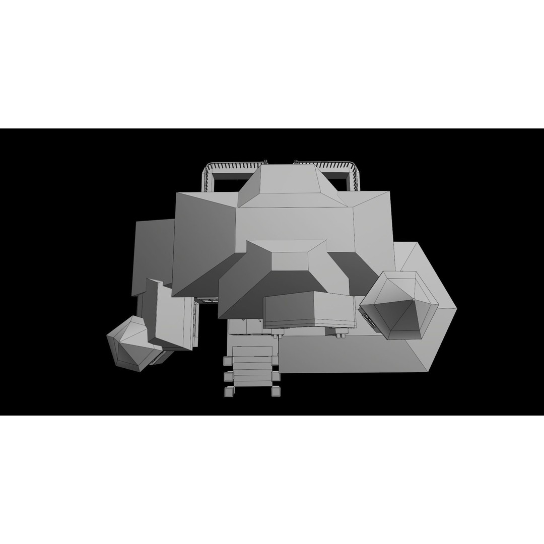 Old Abandoned House 3D Model – Low Poly Game Asset with PBR Textures - View 35