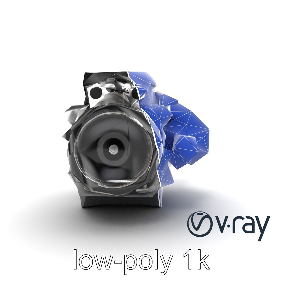 Supercharged V8 Engine 3D Model – Low Poly PBR Game Asset, FBX - View 23